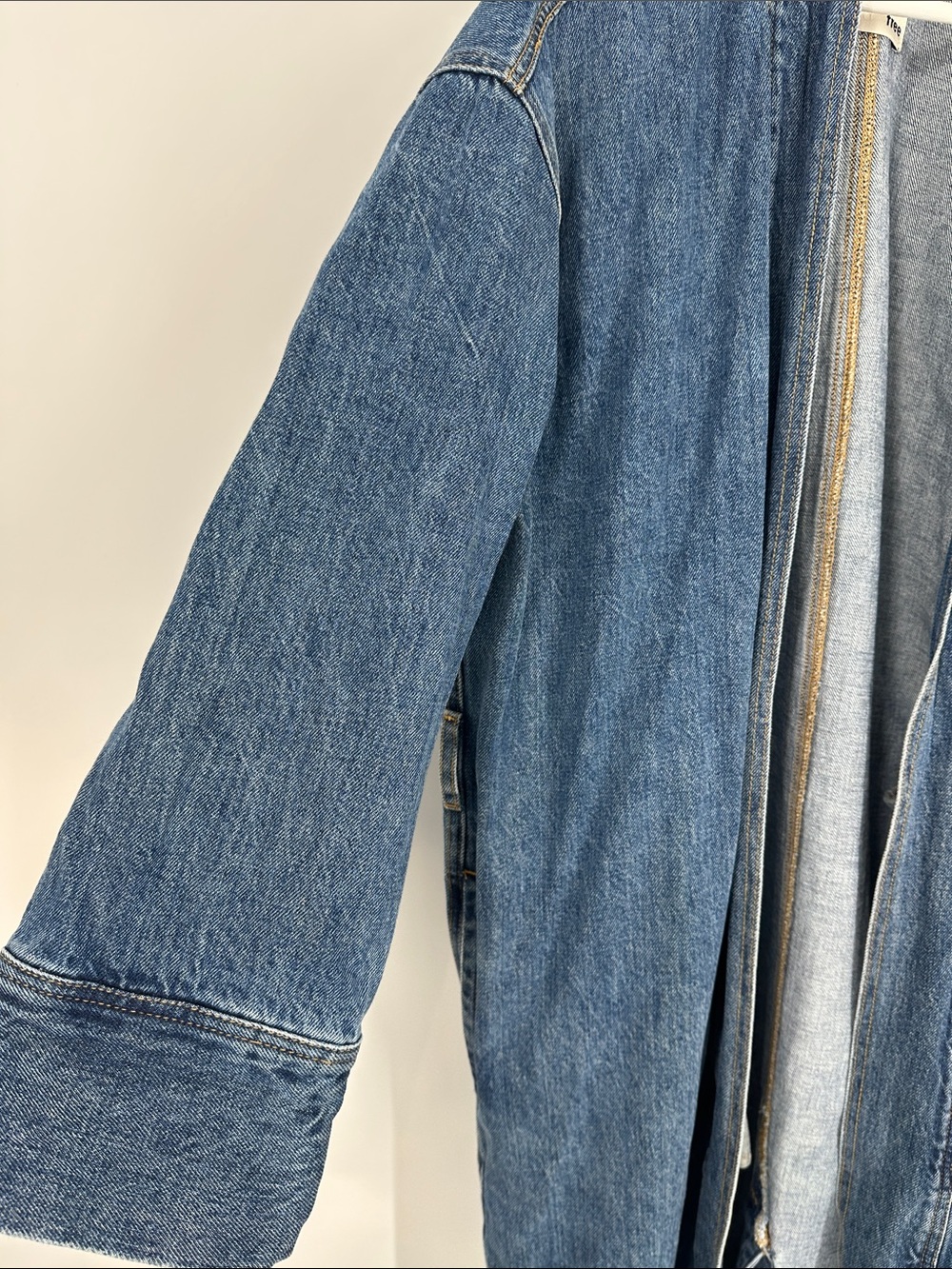 Wilfred Dark Blue Long Denim Jacket - Picture 5 of 10